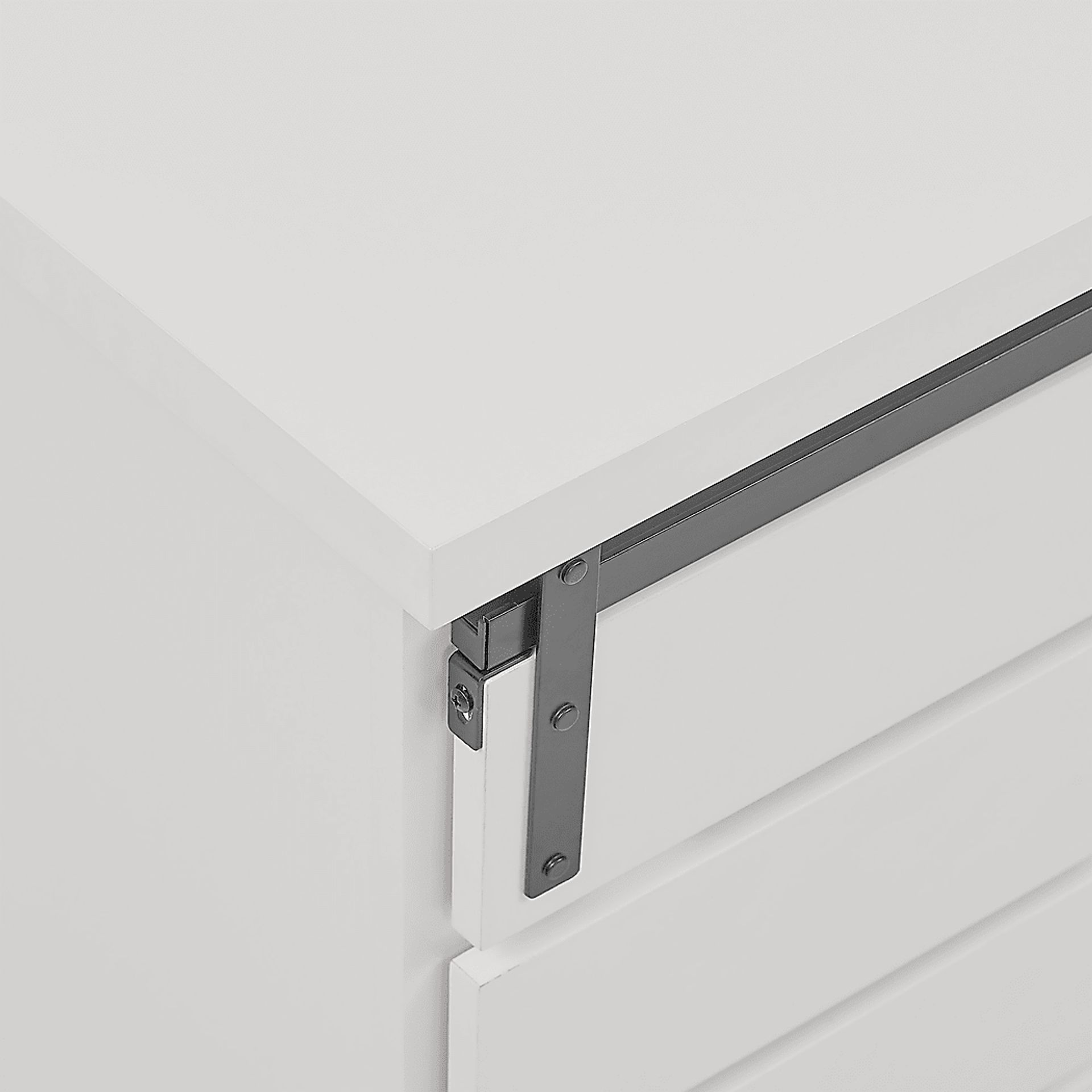Silvaire White Accent Cabinet - Image 3