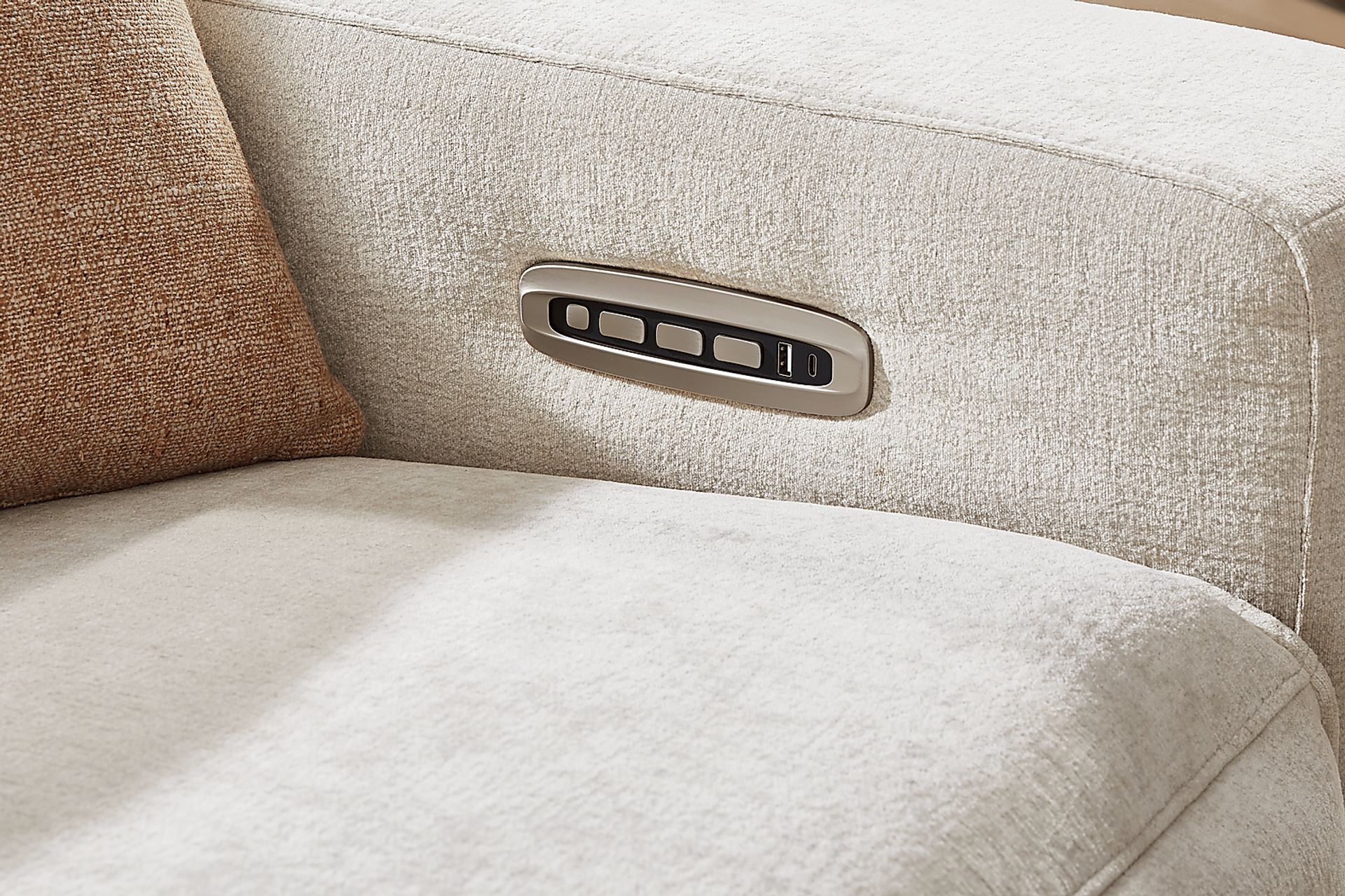 Silver 3 Pc Dual Power Reclining ModularTwo - Image 3