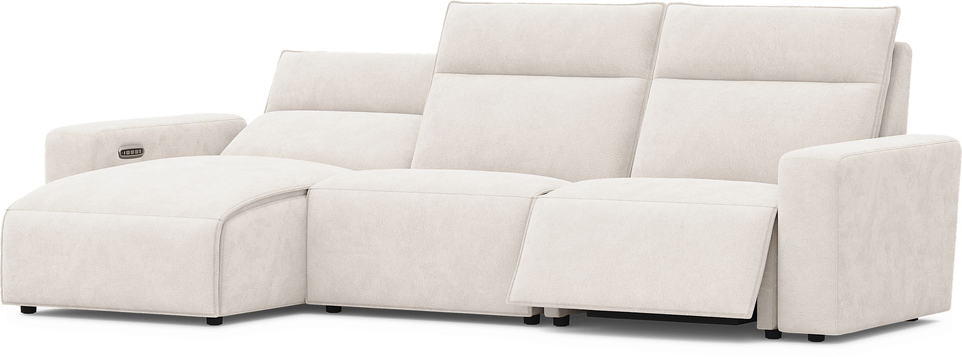 Silver 3 Pc Dual Power Reclining ModularTwo - Image 1