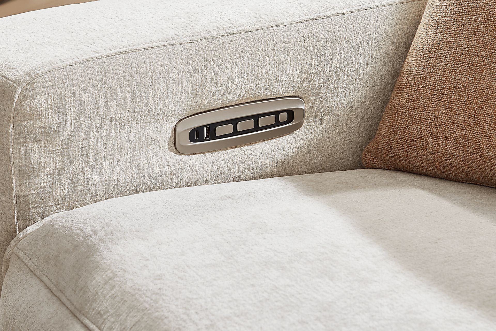 Silver 3 Pc Dual Power Reclining ModularTwo - Image 3