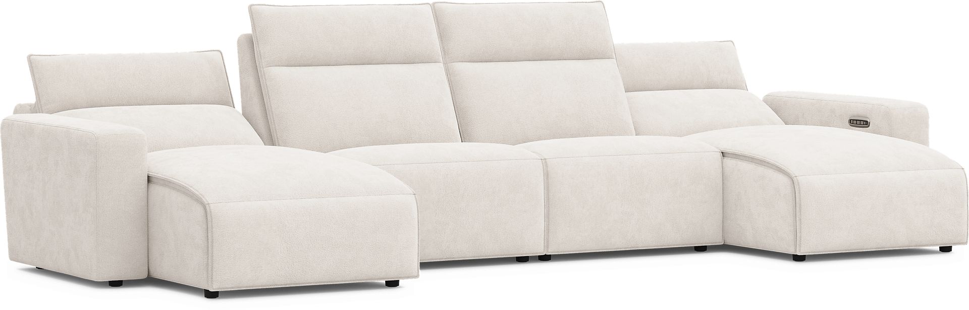 Silver 4 Pc Dual Power Reclining ModularTwo - Image 1
