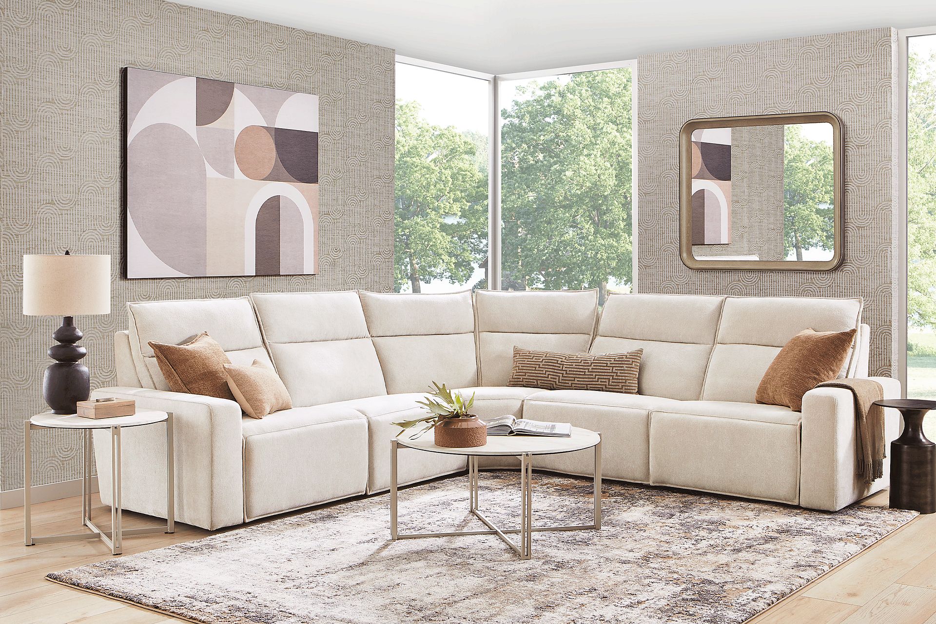 Silver 5 Pc Dual Power Reclining ModularTwo - Image 3