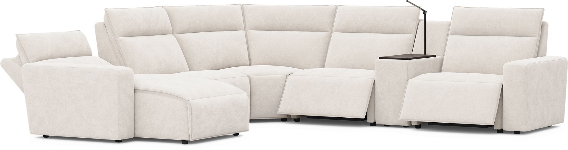 Silver 6 Pc Dual Power Reclining ModularTwo - Image 1