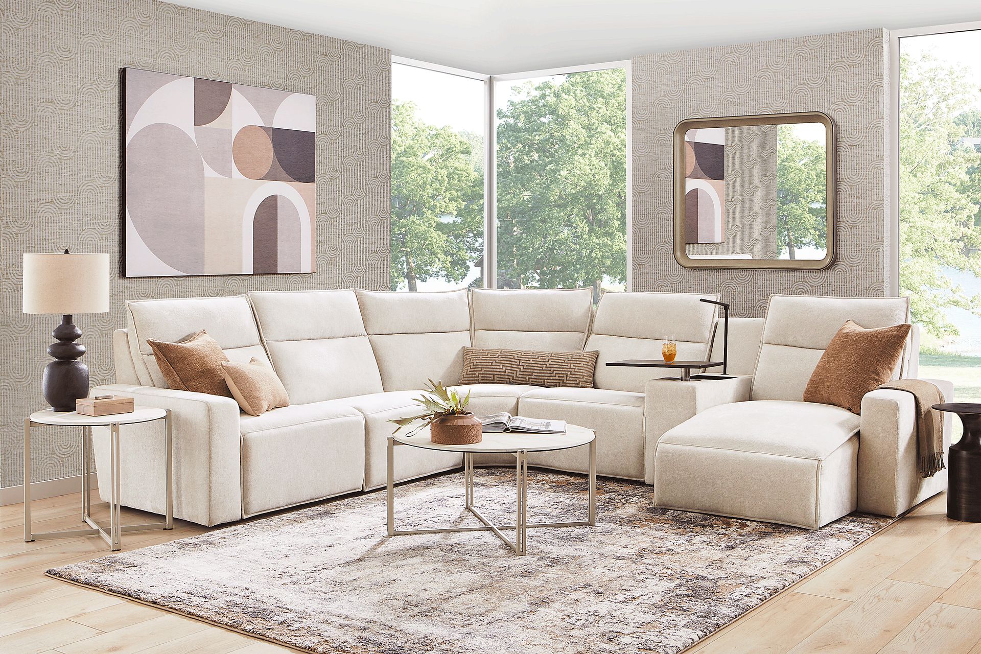 Silver 6 Pc Dual Power Reclining ModularTwo - Image 3