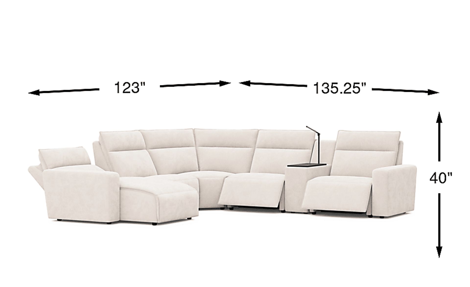 Dimension Image. Please refer to the Dimension Tab on this page for dimension details.