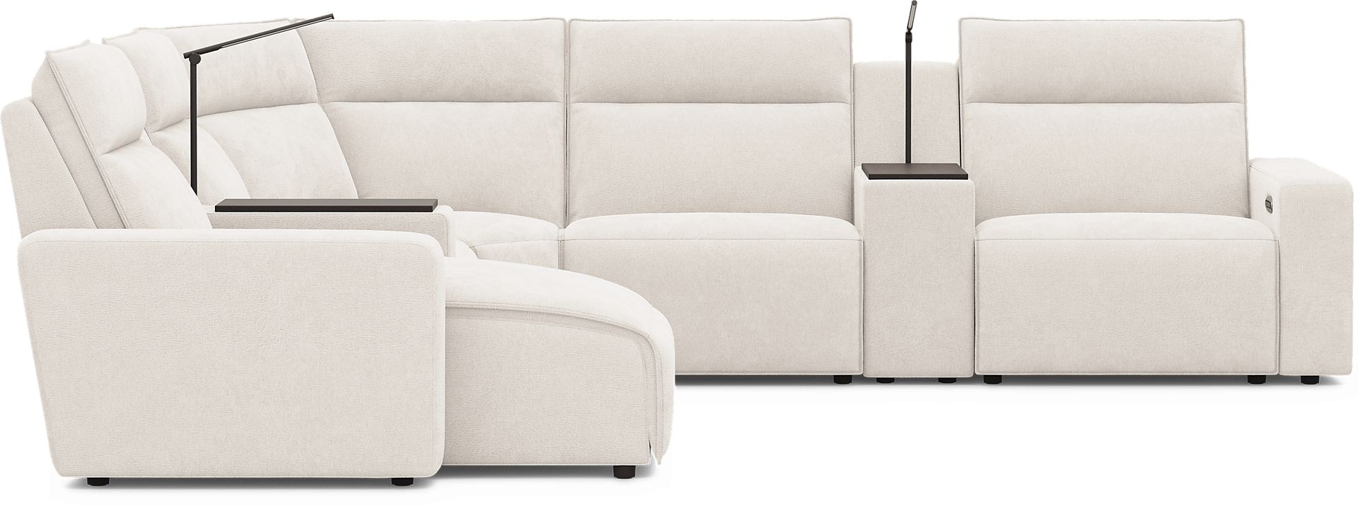 Silver 7 Pc Dual Power Reclining ModularTwo - Image 2