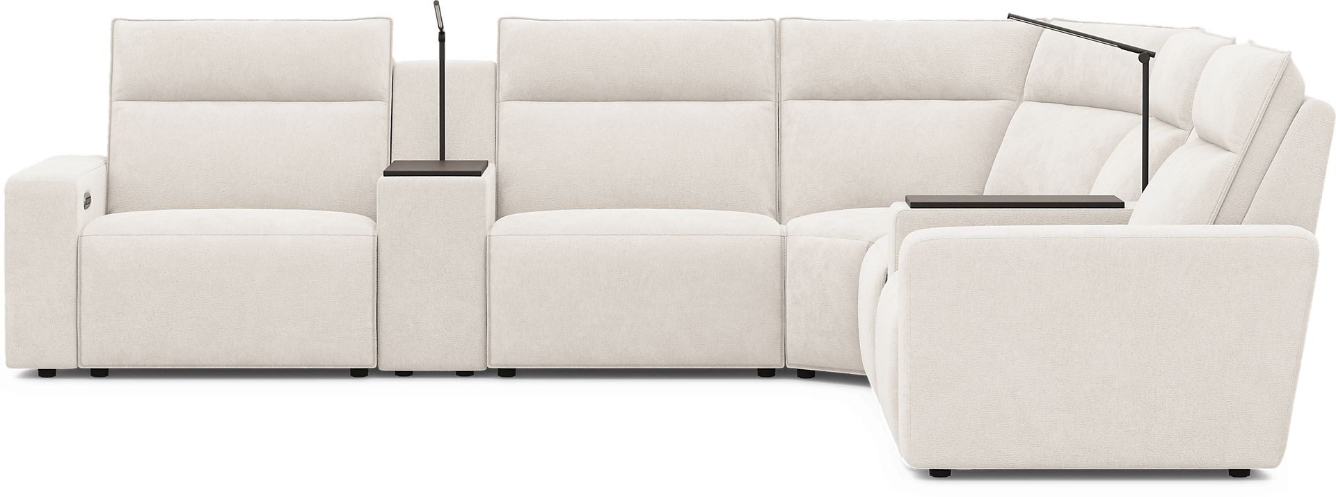 Silver 7 Pc Dual Power Reclining ModularTwo - Image 2