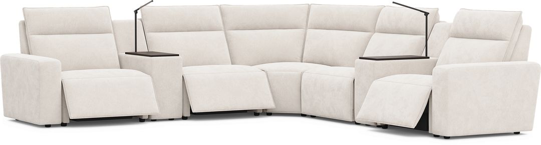 Silver 7 Pc Dual Power Reclining ModularTwo