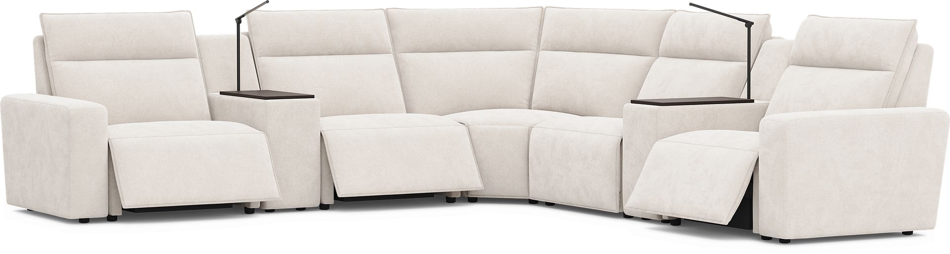 Silver 7 Pc Dual Power Reclining ModularTwo - Image 1