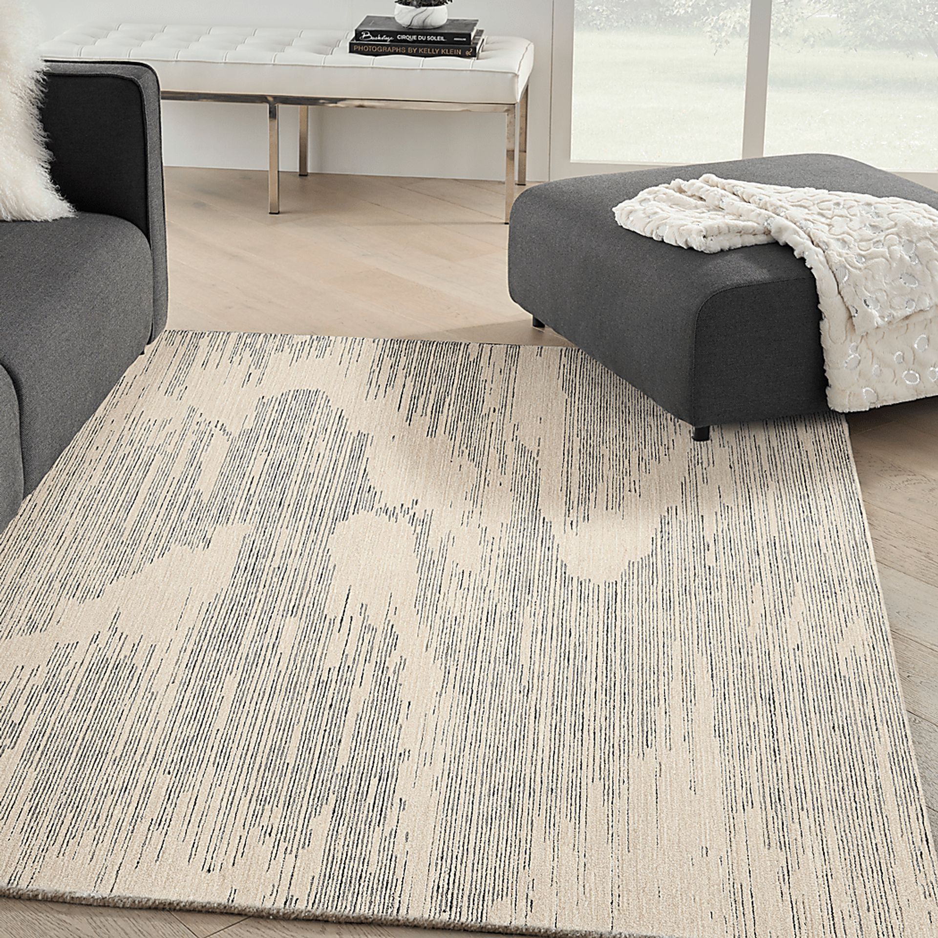Silver Falls Beige 4' x 6' Rug - Image 2