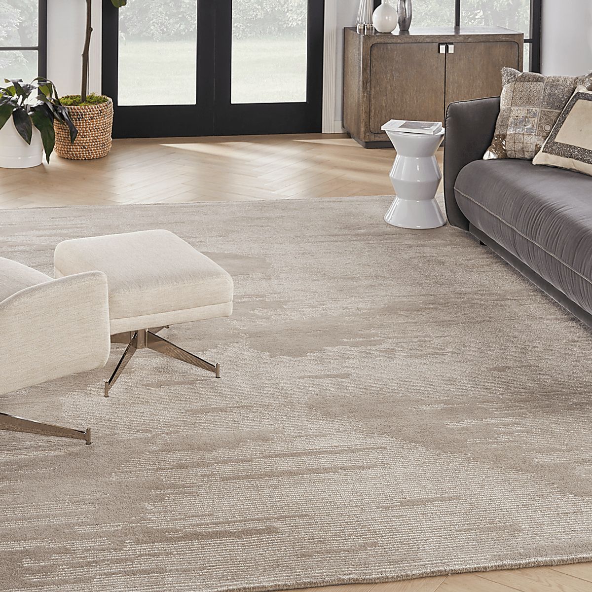 Rug Boutique Silver Falls Taupe Beige | Rooms to Go