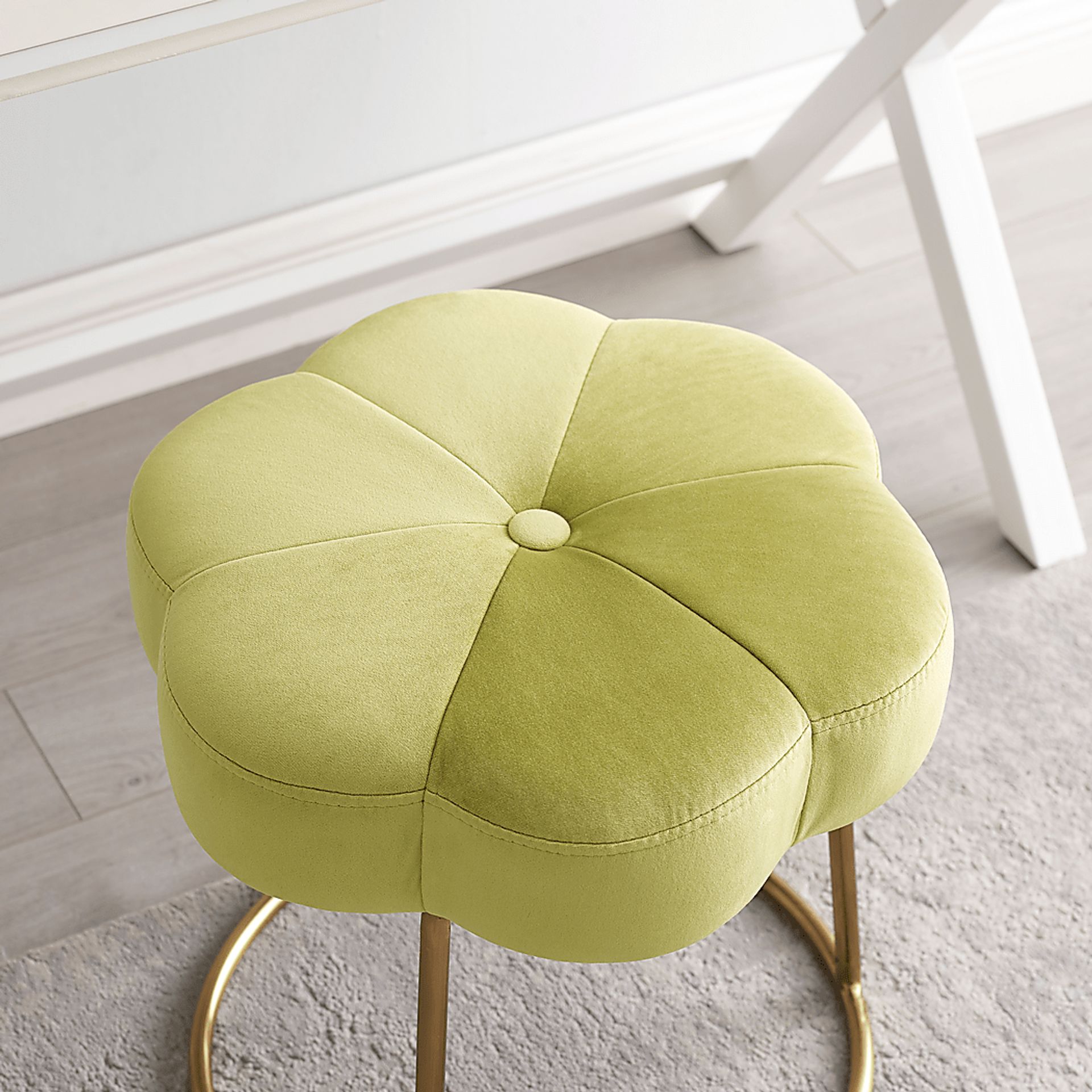 Silver Lane Green Vanity Stool - Image 6