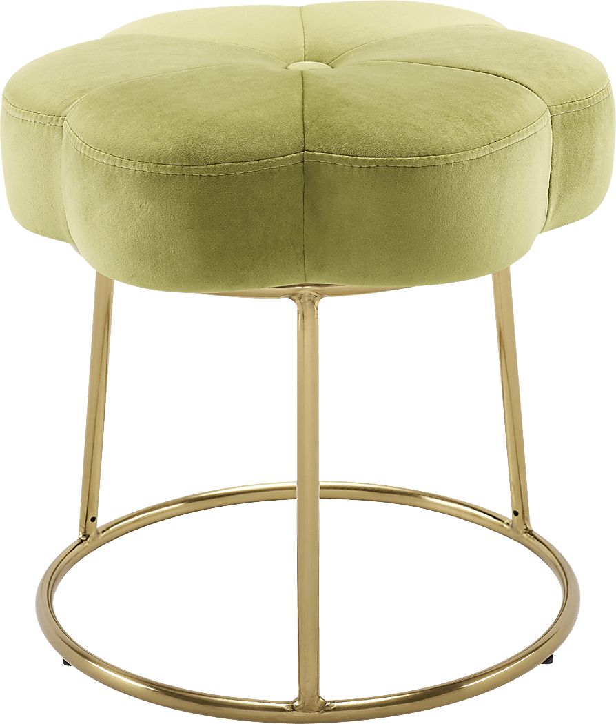 Silver Lane Green Vanity Stool