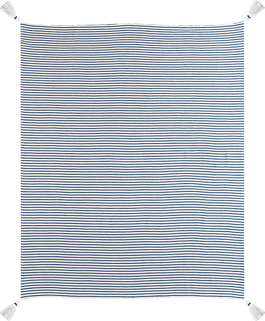 Silver Way Blue Throw Blanket