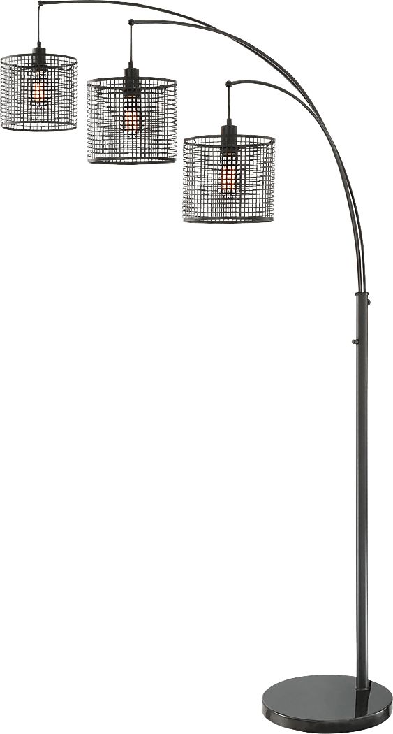 Silverberry Black Floor Lamp