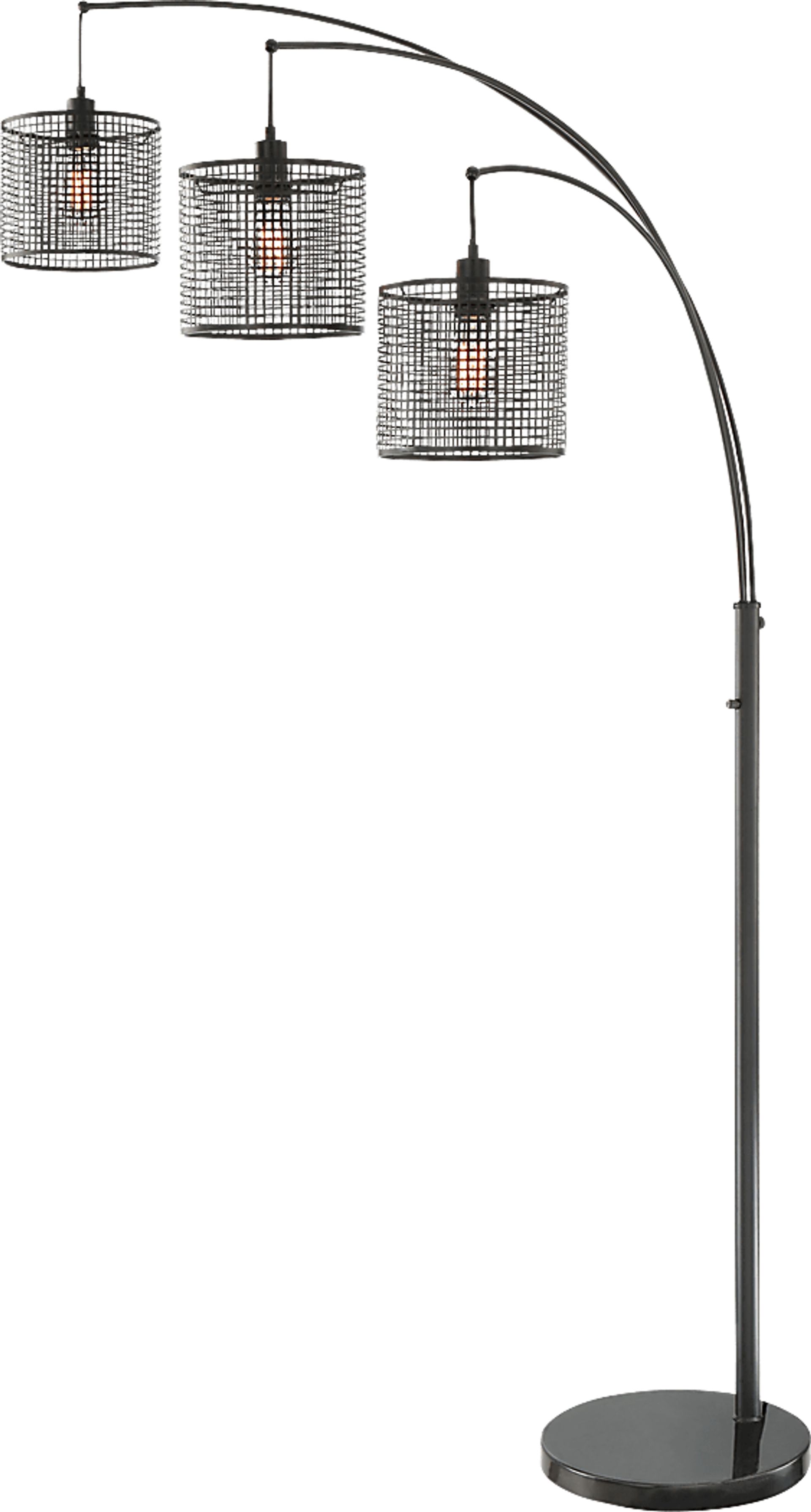 Silverberry Black Floor Lamp - Image 1
