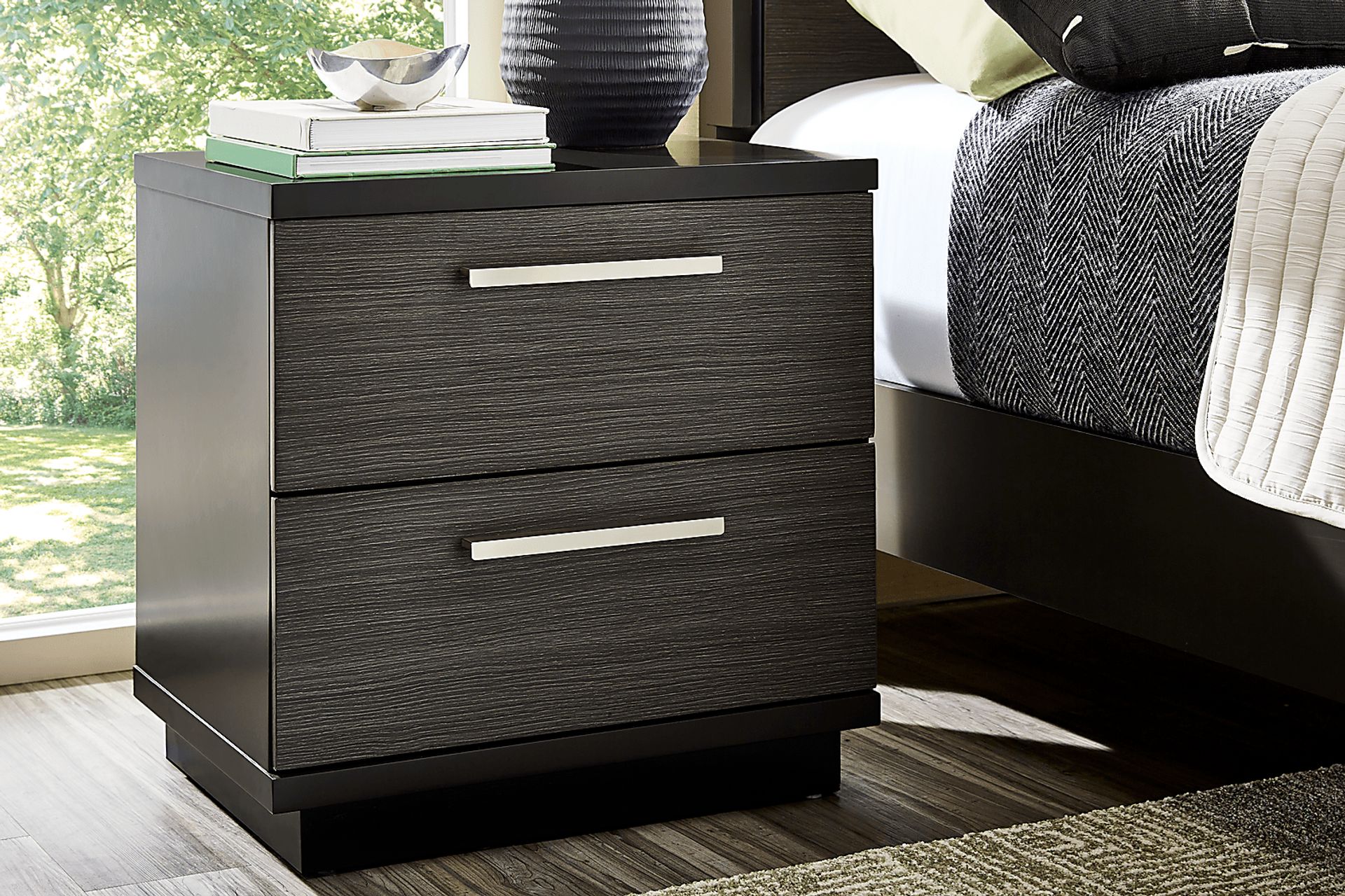 Silverchase Dark Brown Nightstand - Image 2