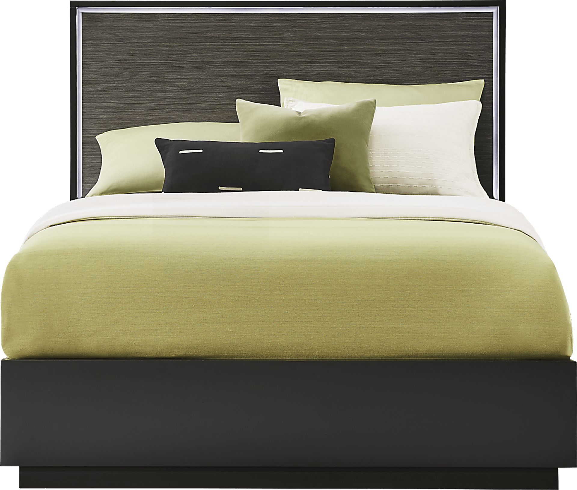 Silverchase Dark Brown Queen Panel Bed - Image 1