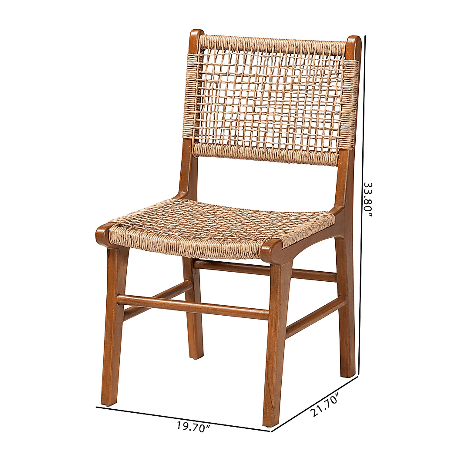 Silvercloua Brown Dining Chair - Image 5