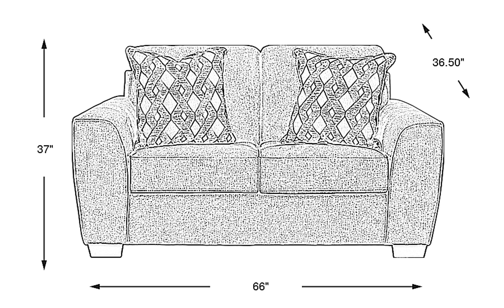 Dimension Image. Please refer to the Dimension Tab on this page for dimension details.