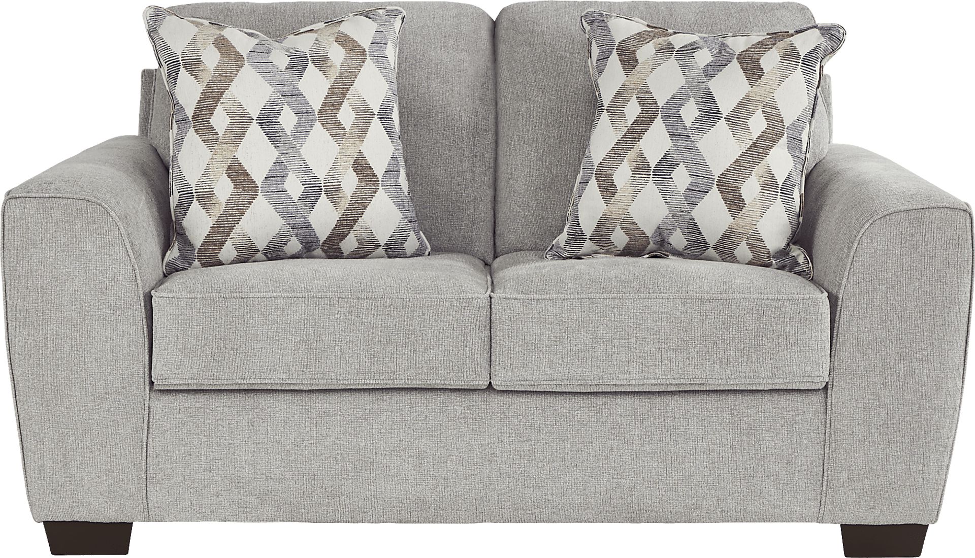 Silverman Gray Loveseat - Image 1