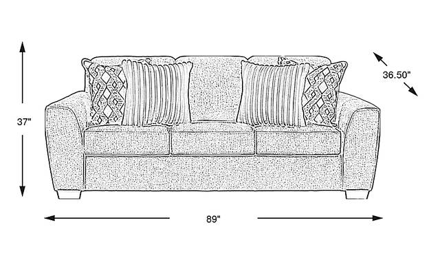 Dimension Image. Please refer to the Dimension Tab on this page for dimension details.
