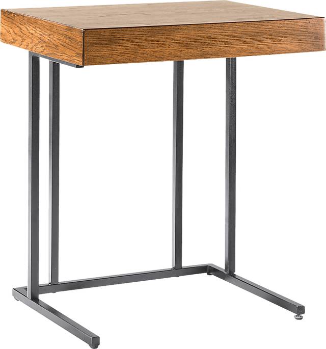 Silversmine Pecan Accent Table - Thumbnail - Image 1