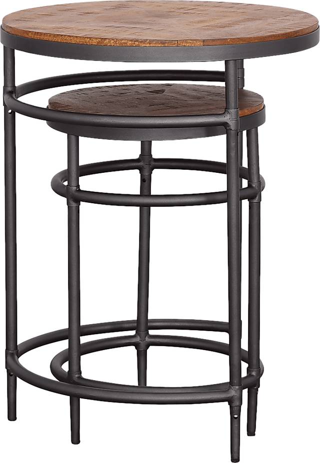 Silverway Brown Nesting Tables, Set of 2 - Thumbnail - Image 5