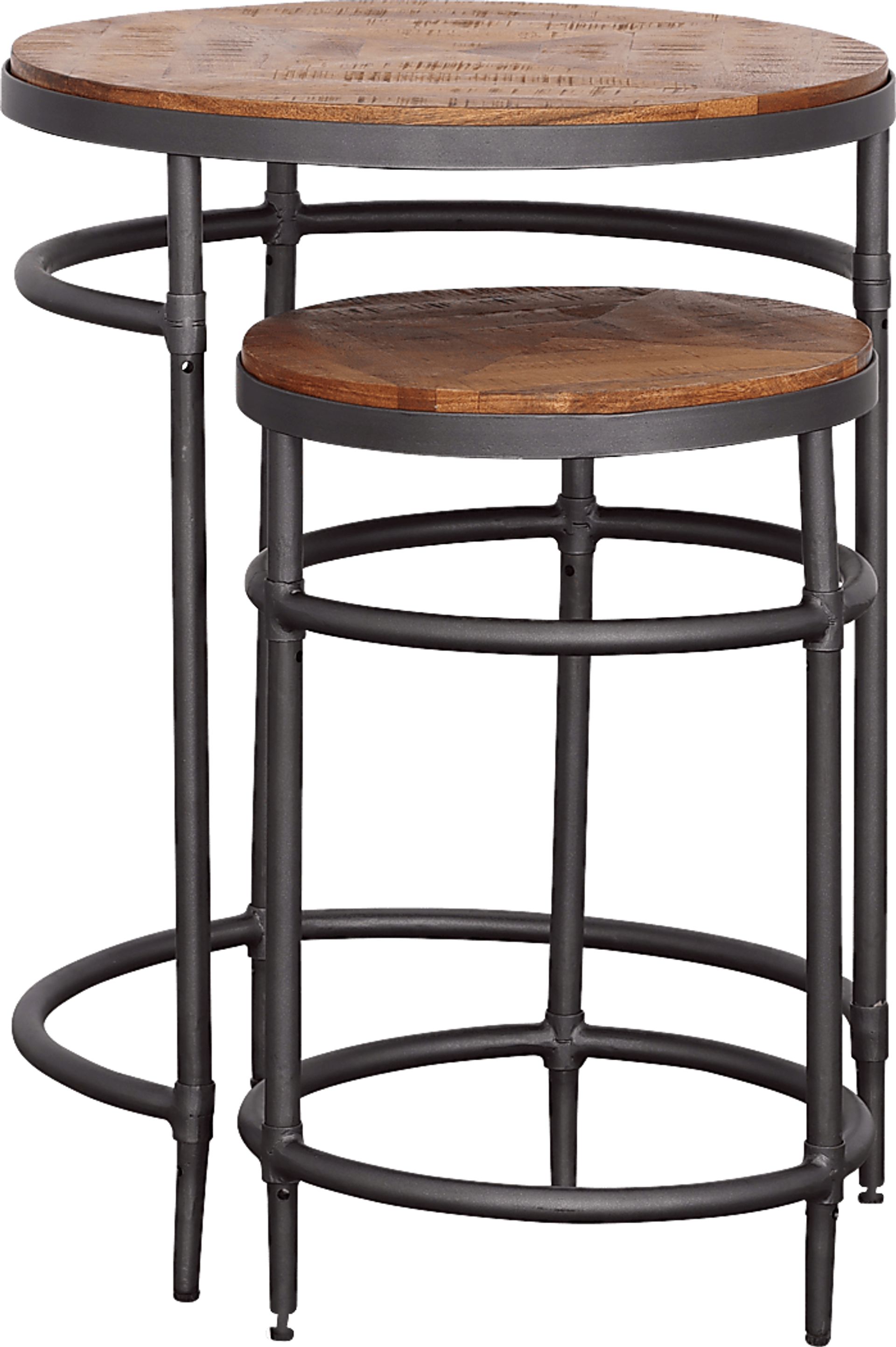 Silverway Brown Nesting Tables, Set of 2 - Image 1