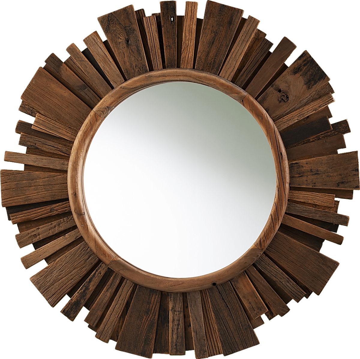 Silverymoon Brown Dark Wood Mirror | Rooms to Go