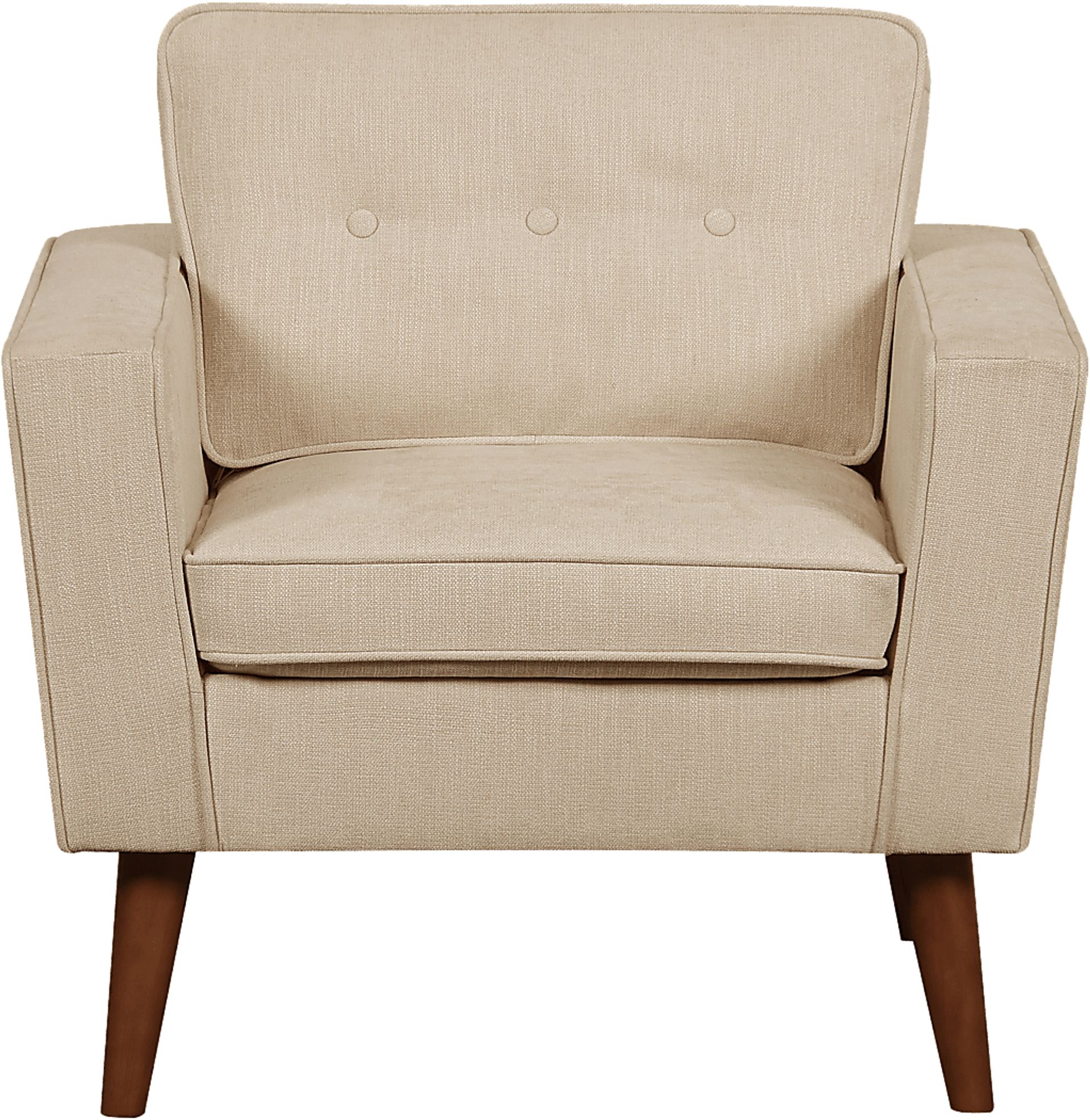 Silvia Beige Accent Chair - Image 1