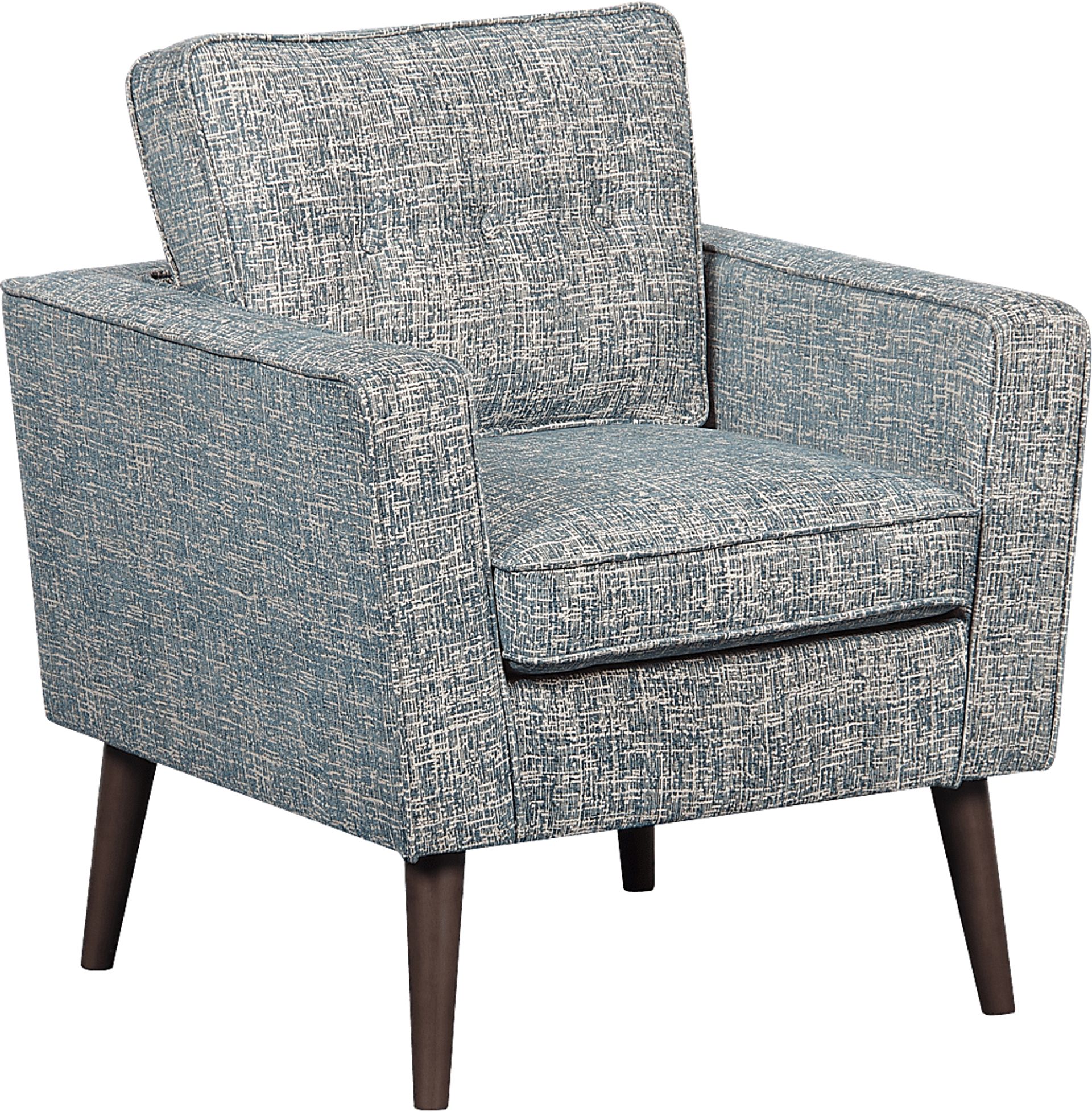 Silvia Blue Accent Chair - Image 1