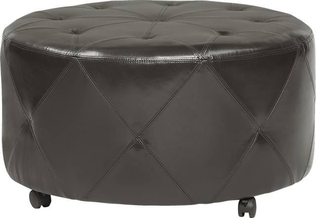 Silvio Brown Cocktail Ottoman - Thumbnail - Image 1