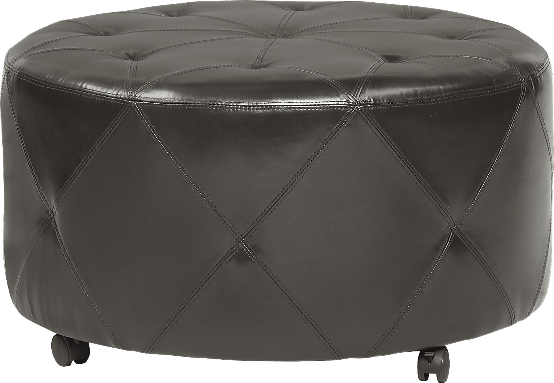 Silvio Brown Cocktail Ottoman - Image 1