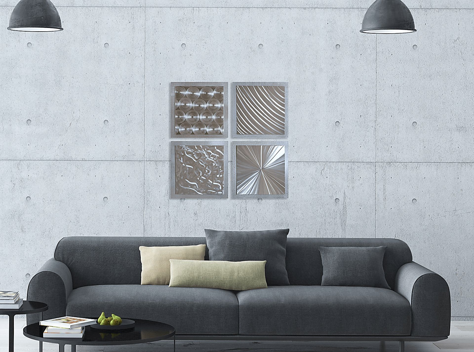 Silvya Brown Wall Decor, Set of 4 - Image 3