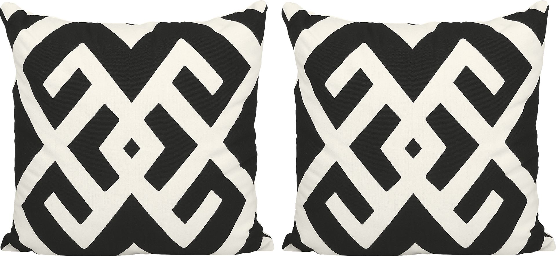 Sassandra Black Indoor/Outdoor Accent Pillow, Set of 2 - Image 1