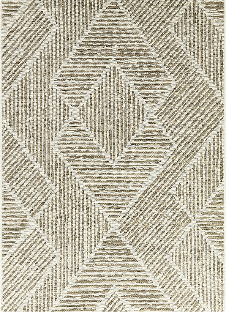 Simeon Tan 7'10 x 10' Indoor/Outdoor Rug