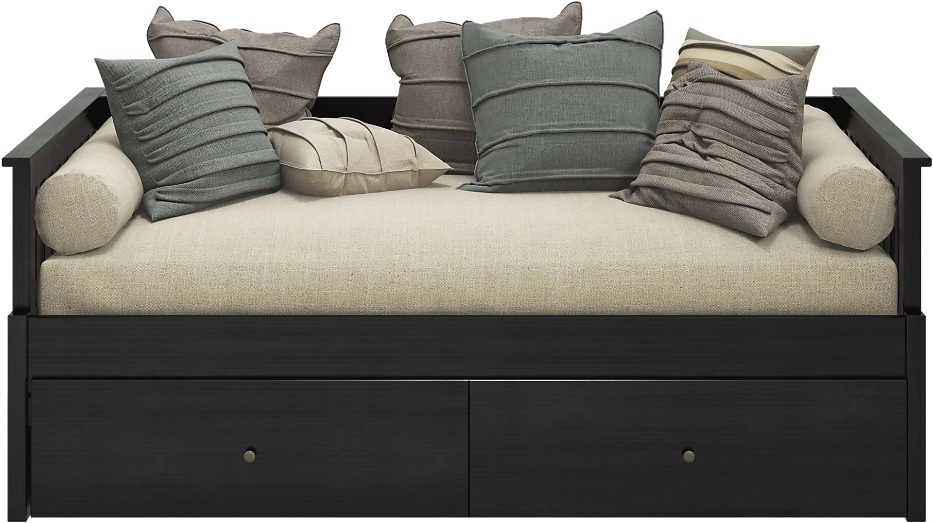 Simi Valley Black Daybed with Trundle - Image 2