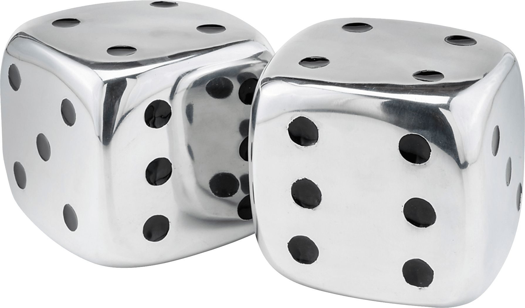 Simmerhorn Silver Dice, Set of 2