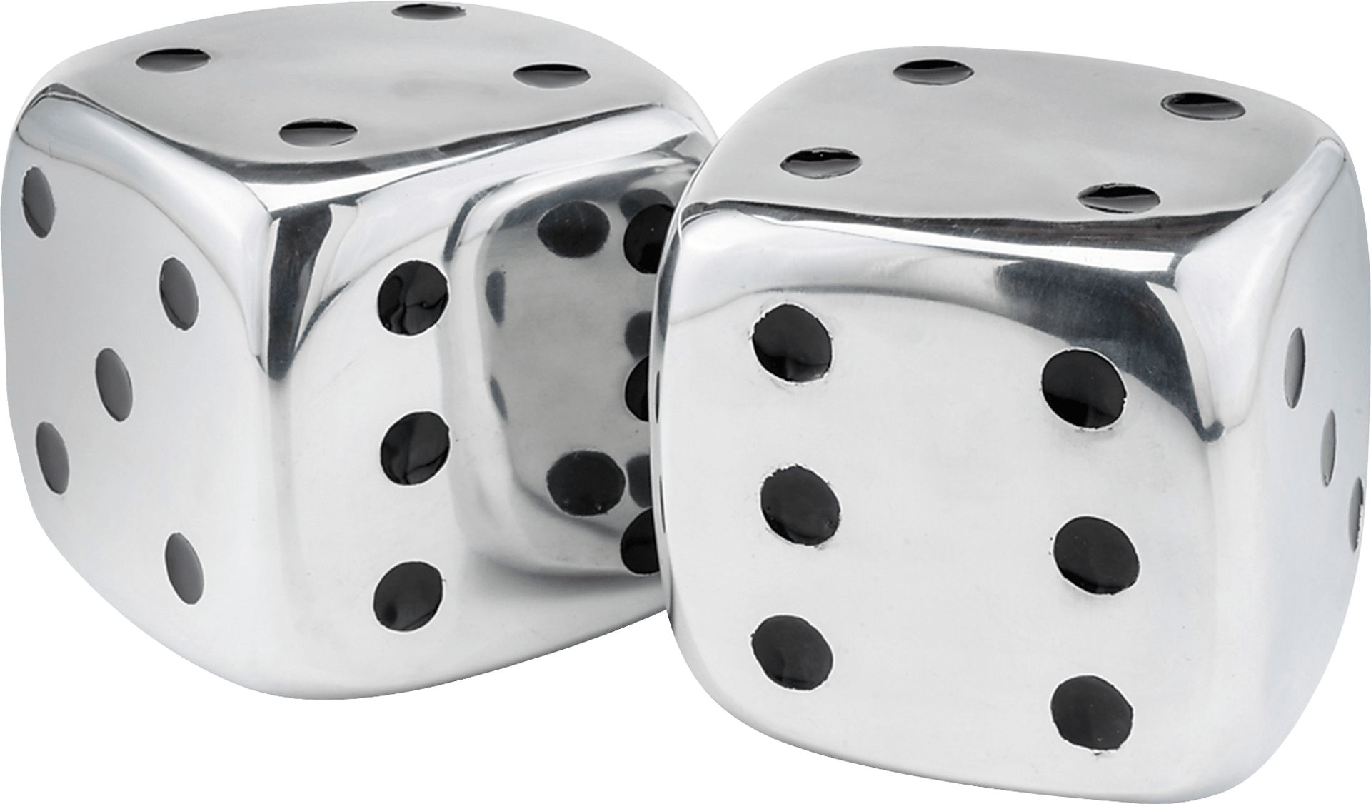 Simmerhorn Silver Dice, Set of 2 - Image 1