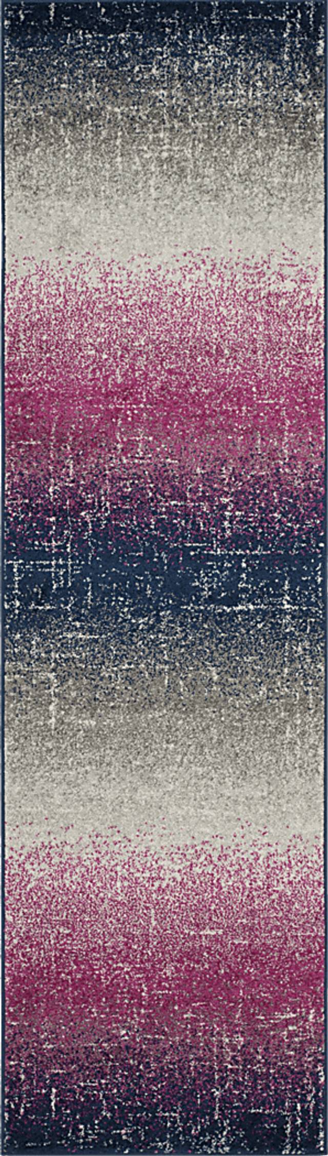Simmons Bay Fuchsia 2'3 x 8' Runner Rug - Thumbnail - Image 1