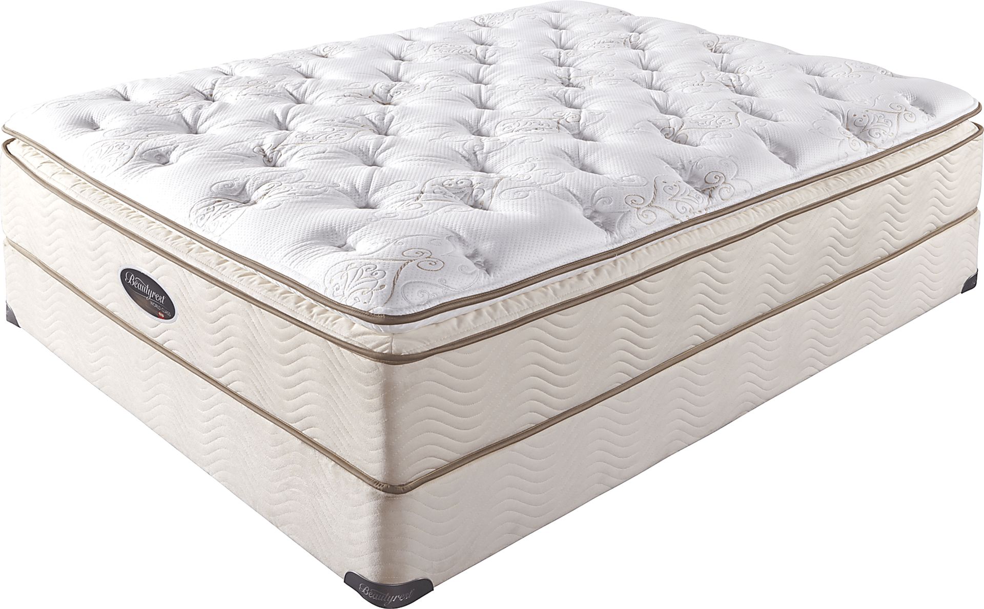 Simmons Beautyrest World Class St. Mark Queen Mattress Set - Image 1