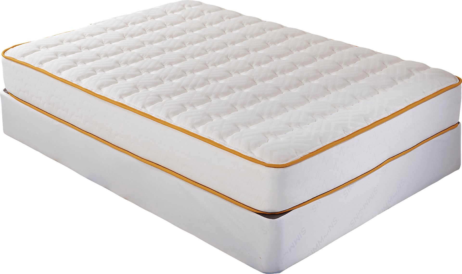 Simmons Comforting DreamZZZ Low Profile Full Mattress Set - Image 1