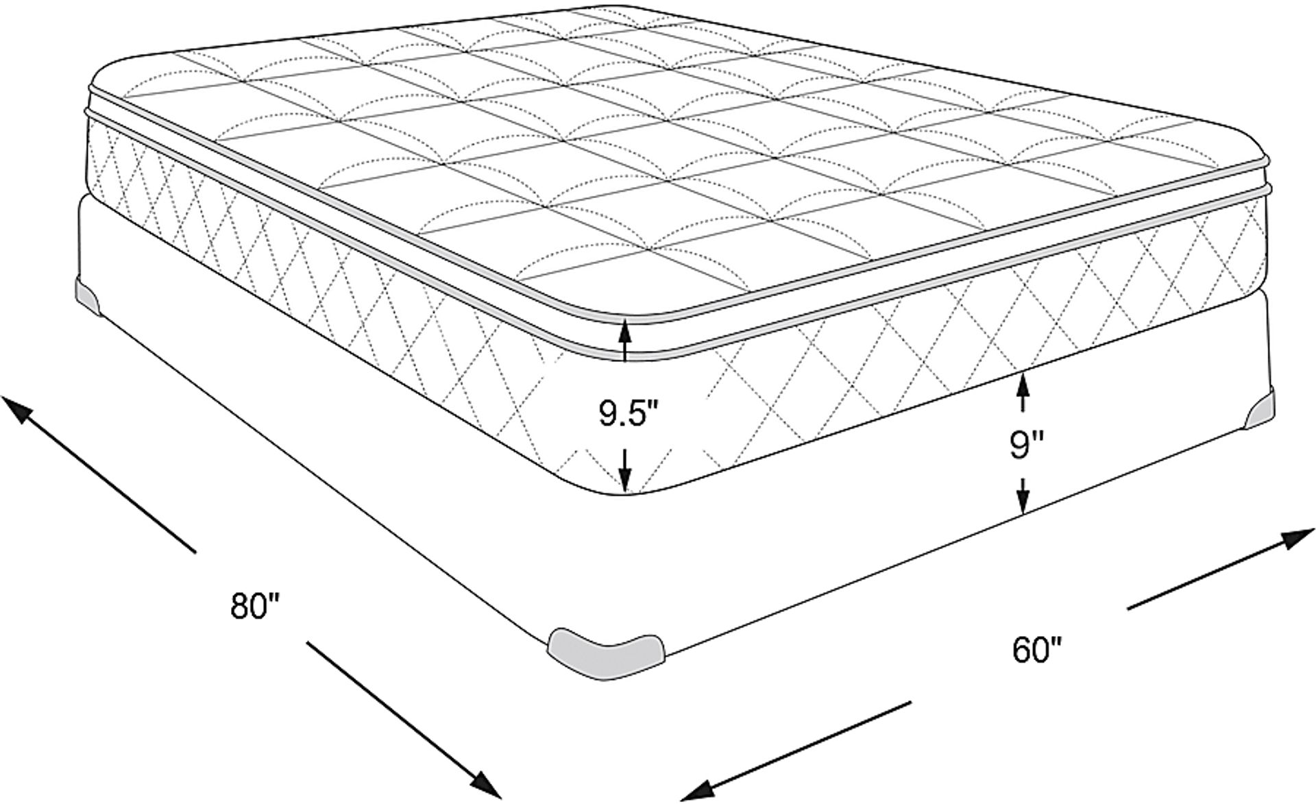 Dimension Image. Please refer to the Dimension Tab on this page for dimension details.