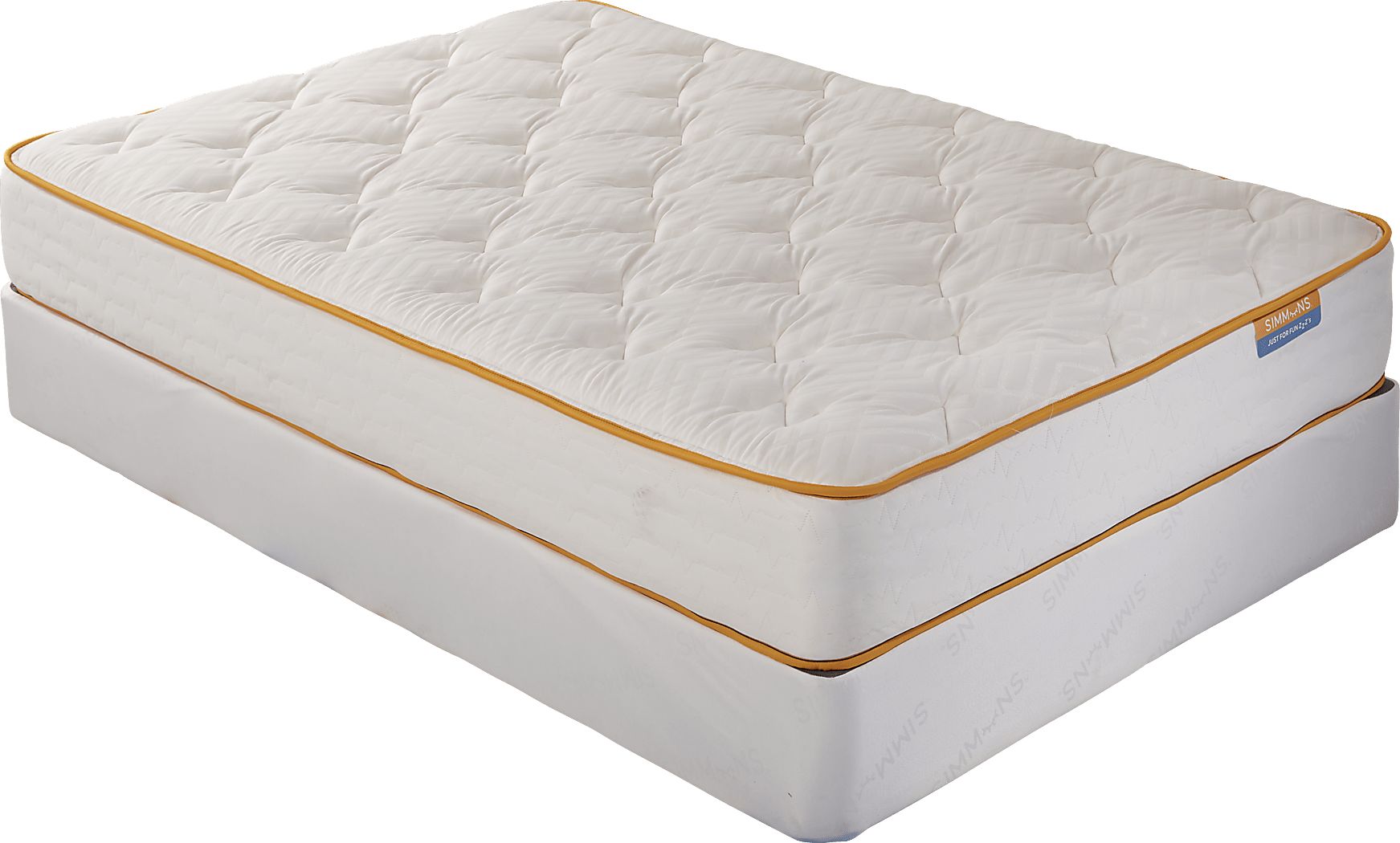 Simmons Delightful DreamZZZ Low Profile Queen Mattress Set - Rooms To Go