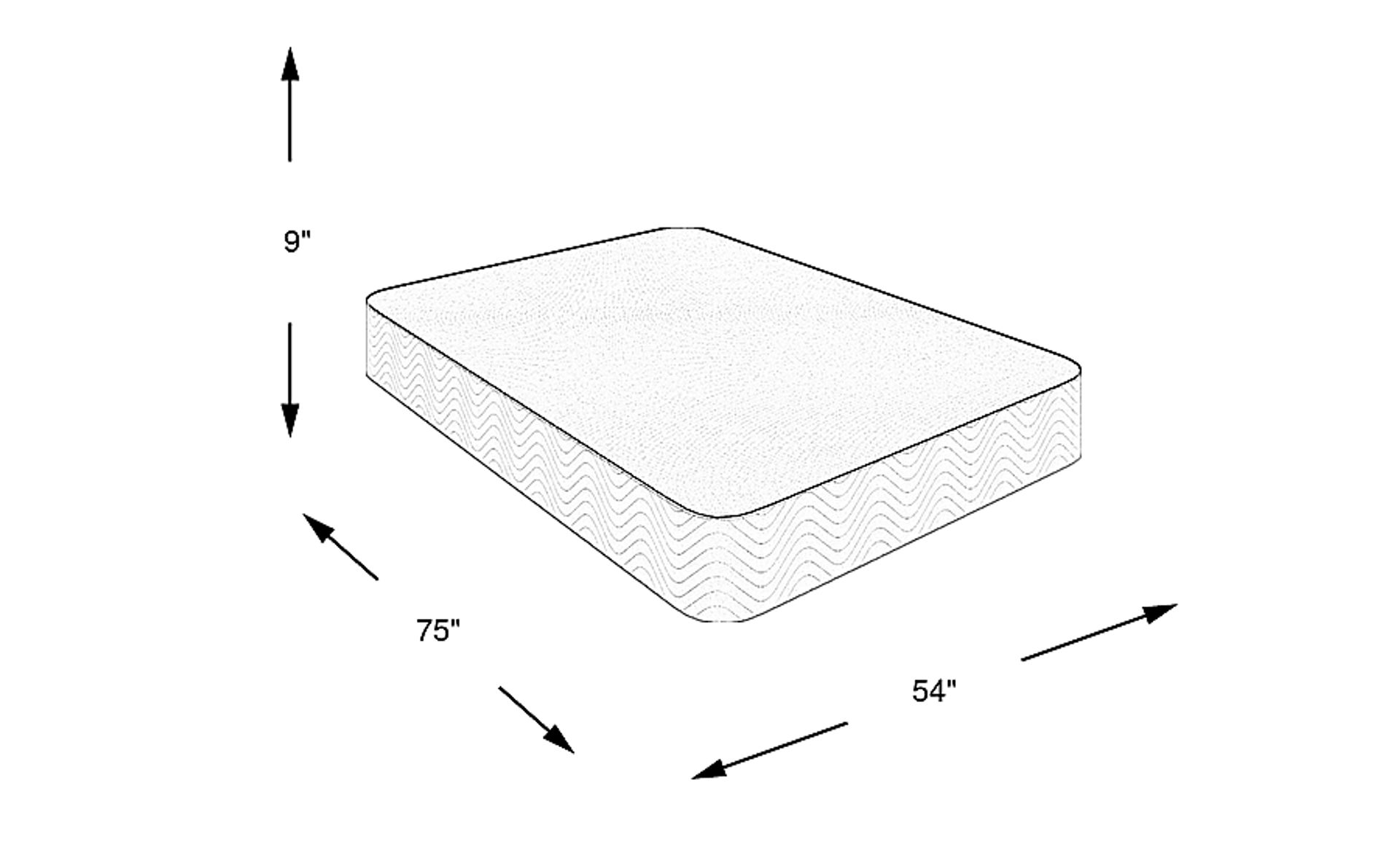 Dimension Image. Please refer to the Dimension Tab on this page for dimension details.