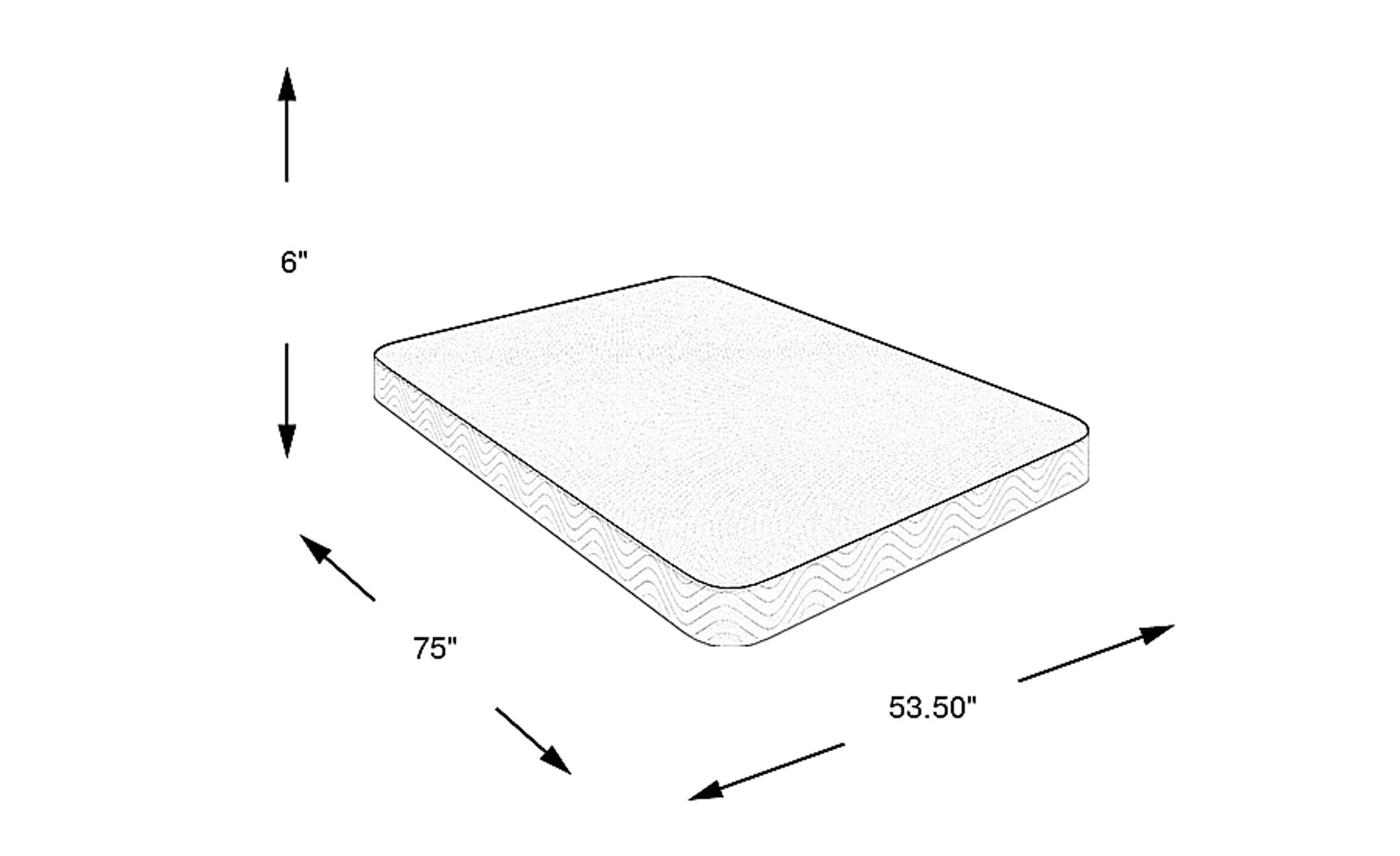 Dimension Image. Please refer to the Dimension Tab on this page for dimension details.