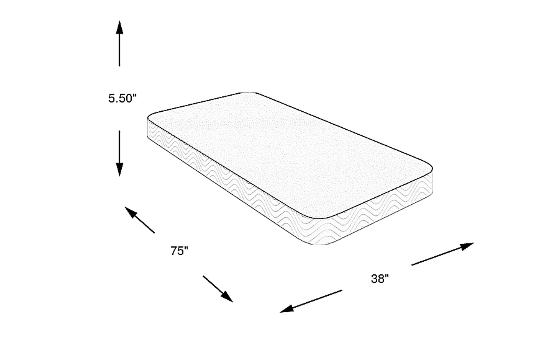 Dimension Image. Please refer to the Dimension Tab on this page for dimension details.