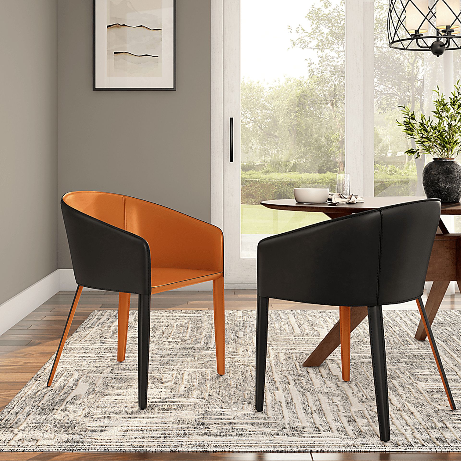 Simonview Cognac Arm Chair - Image 2
