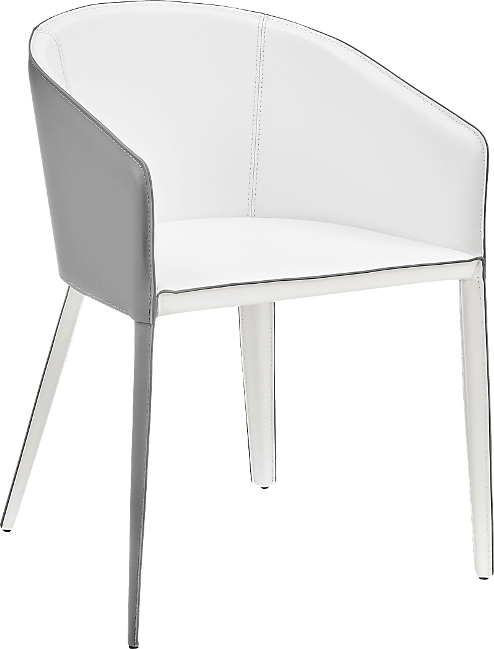 Simonview White Arm Chair - Image 3